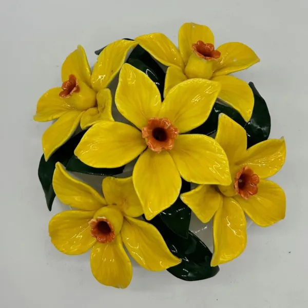 Daffodil ceramic flower design
