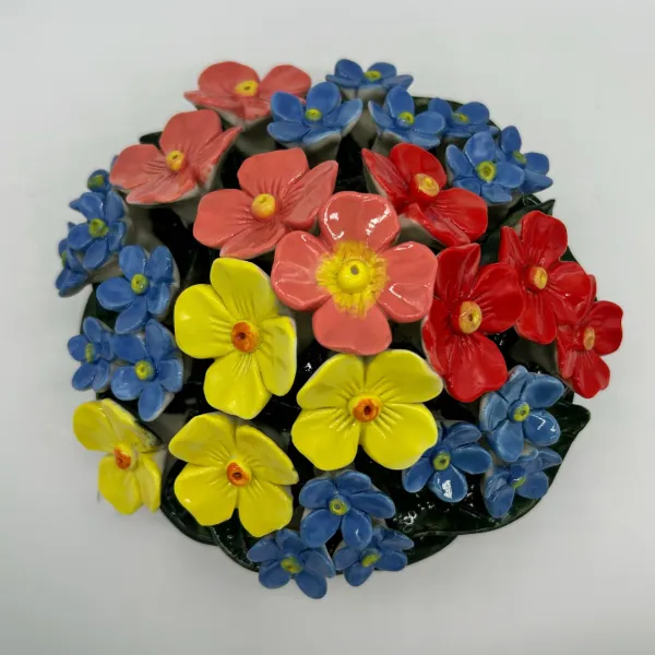 Polyanthus Forget me not mix ceramic flower design